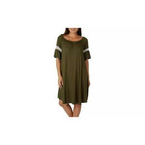 Comfy Olive Green Tunic- Knee length dress size XL